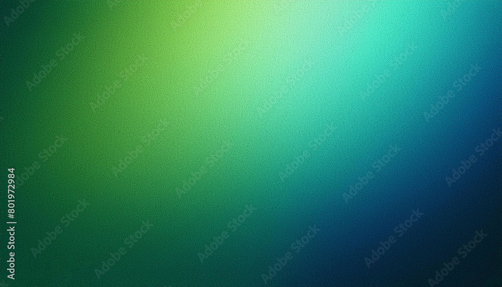 Green and blue gradient trendy blur background , chroma grainy noise gradient, colourful background, liquid chameleon effect. Decoration and design. Gradient wallpaper
