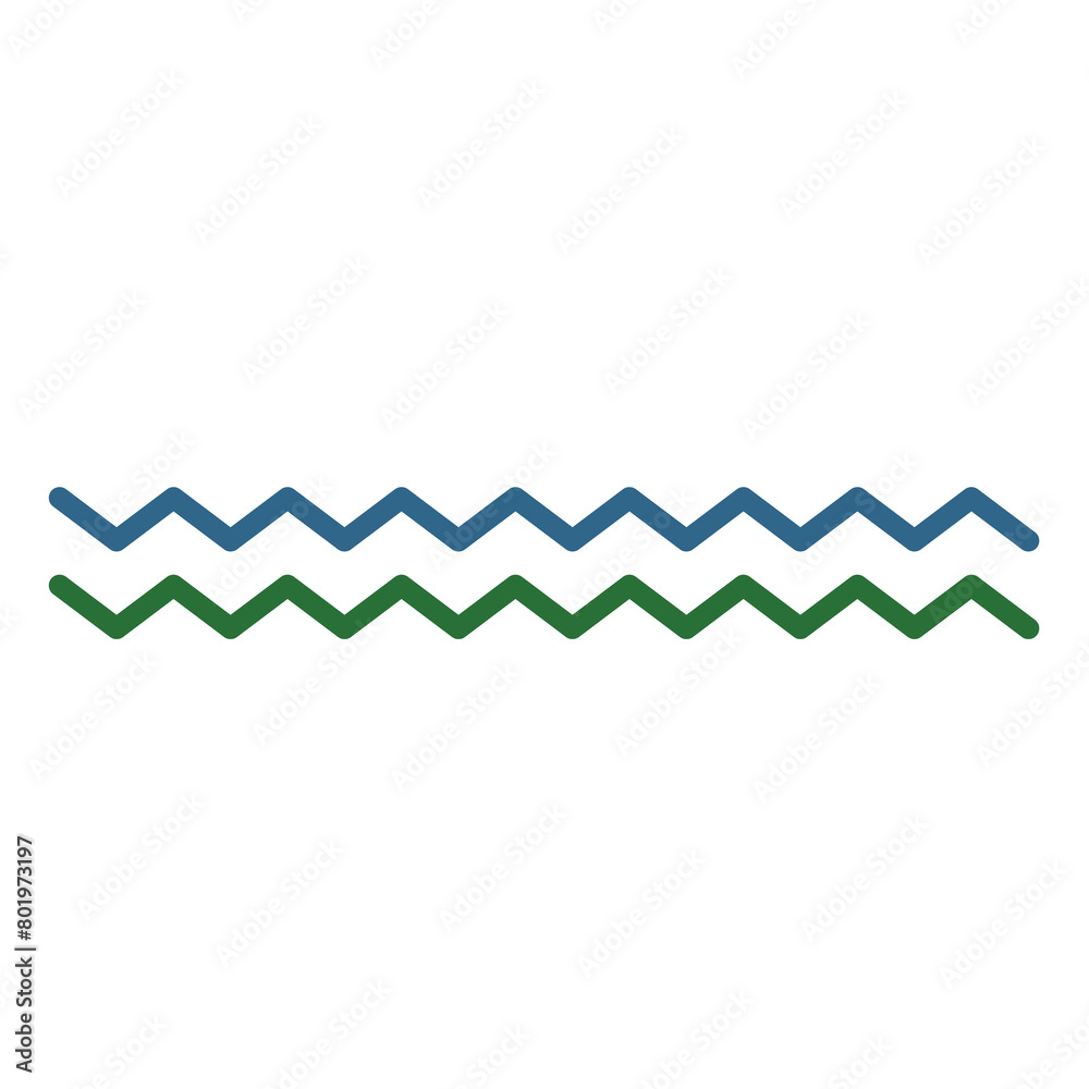 zigzag wave illustration