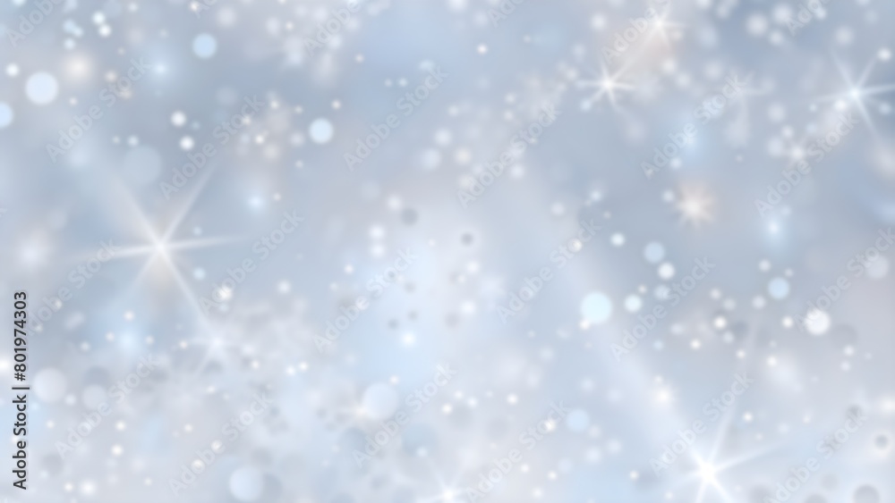 Background with Snowflakes and Bokeh Effect Background with Snowflakes and Bokeh Effect