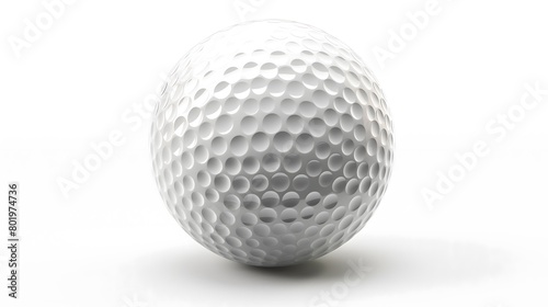 Classic White Golf Ball with Perfect Dimple Pattern
