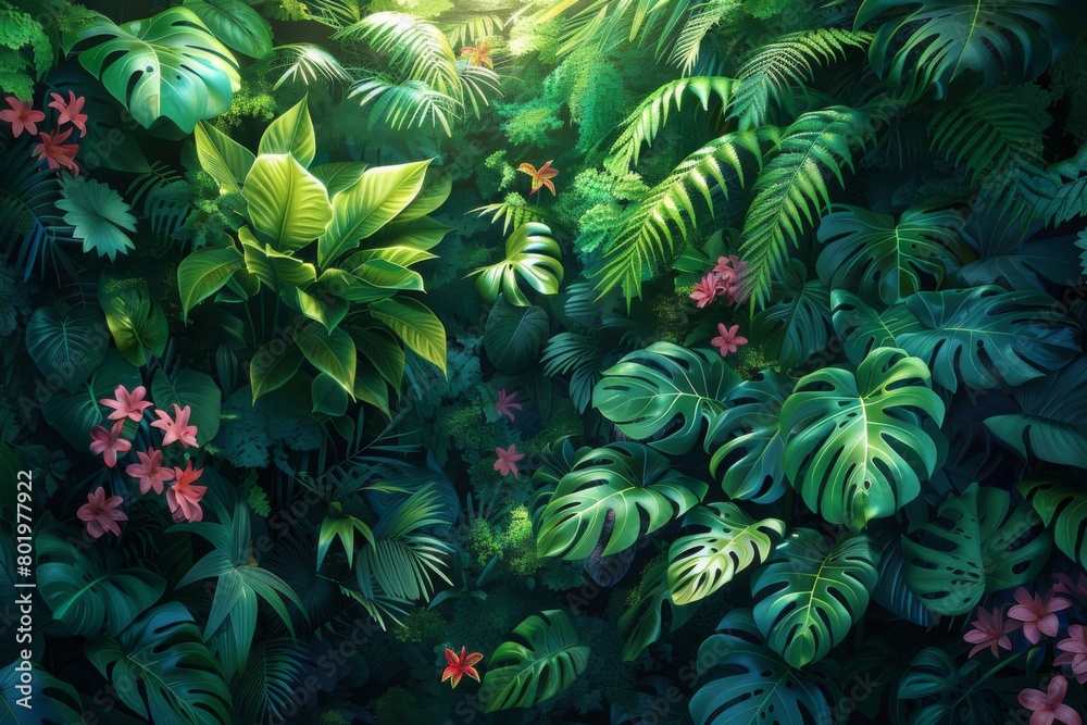 Green leaves background Green leaves background