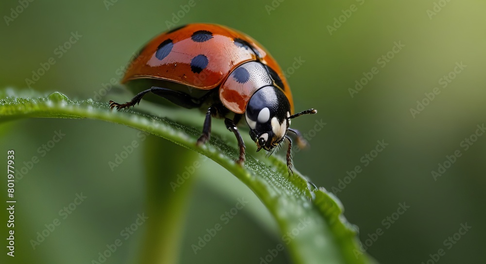 ladybug on leaf ladybug on leaf