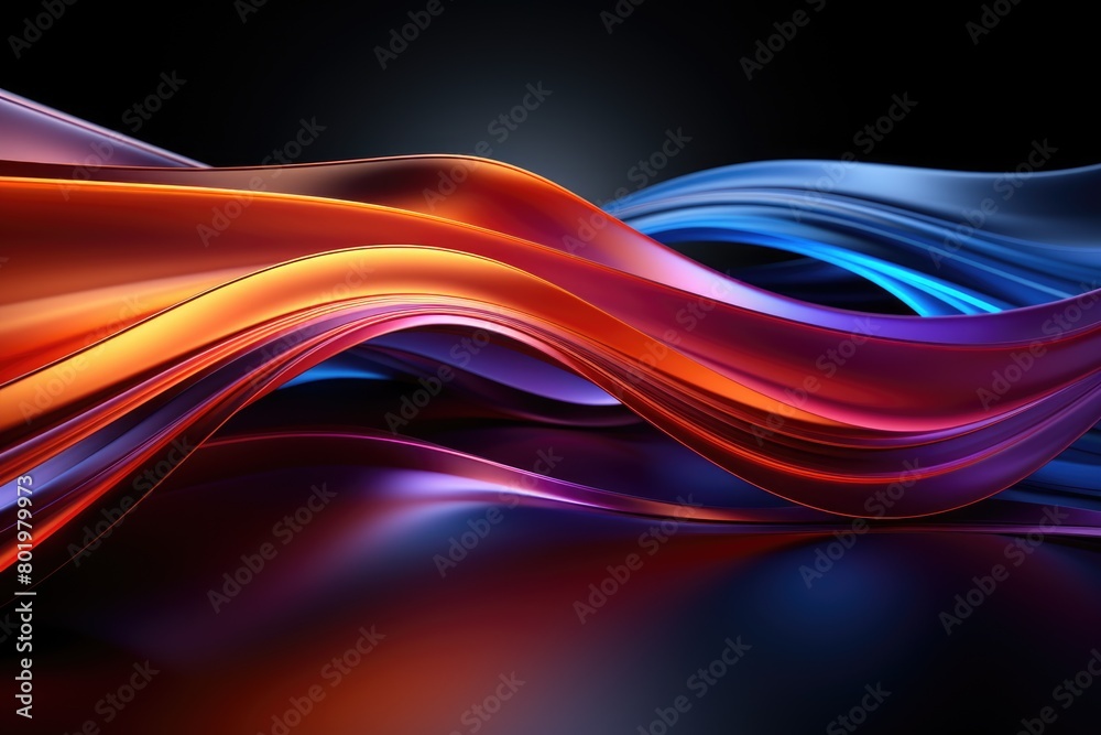 Fototapeta premium RGB lightning neon waving abstract background wallpaper