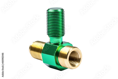 The Enchanted Emerald Valve. On a White or Clear Surface PNG Transparent Background.