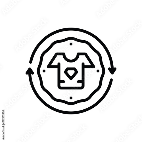 Black line icon for rebranding