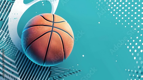 Illustration of basketball background © Anditya