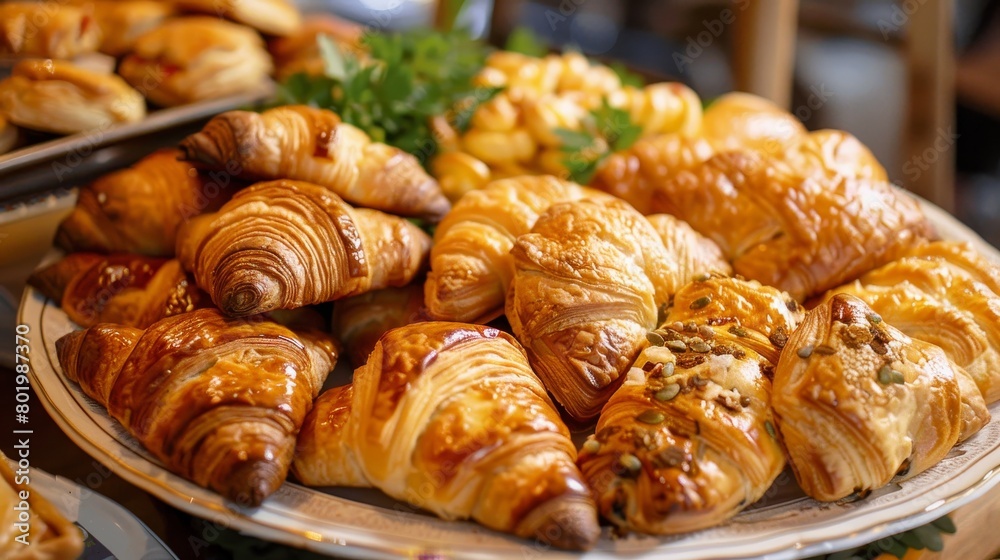 A plate of pastries with a variety of shapes and flavors