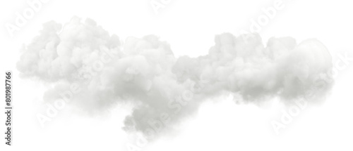 Imagination dreamy smooth clouds on transparent backgrounds 3d render png photo