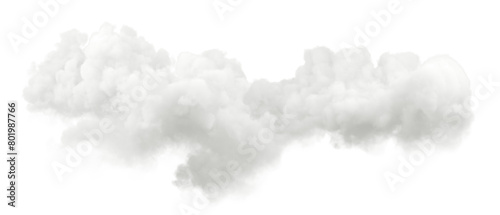 Imagination dreamy smooth clouds on transparent backgrounds 3d render png