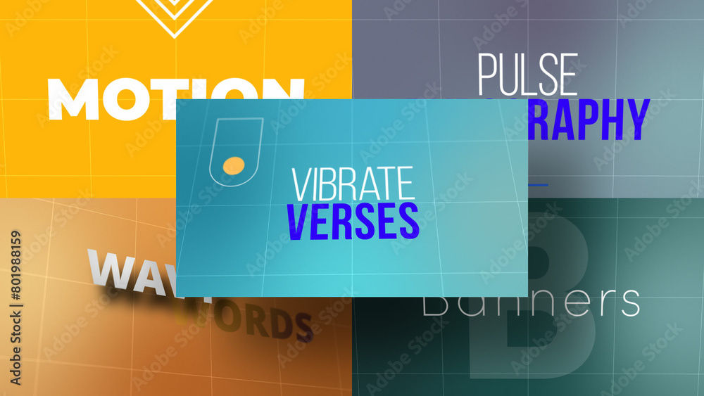 Control Animation Words 3D Depth Enhanced Text | Animated Titles with Control Panels Stock ...