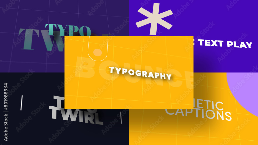3D Depth Transition Effects | Animated Titles with Control Panels Stock ...