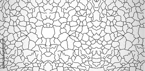 dry cracked earth texture black and white vector design template
