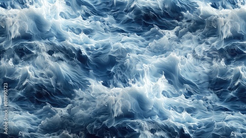 Blue sea water with waves and foam as abstract background ,Texture, Aerial view to waves in ocean Splashing Waves ,Blue clean wavy sea water, blue ocean sea background, clear nature water wave 
