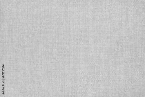White grey linen fabric cloth texture for background, natural textile pattern.