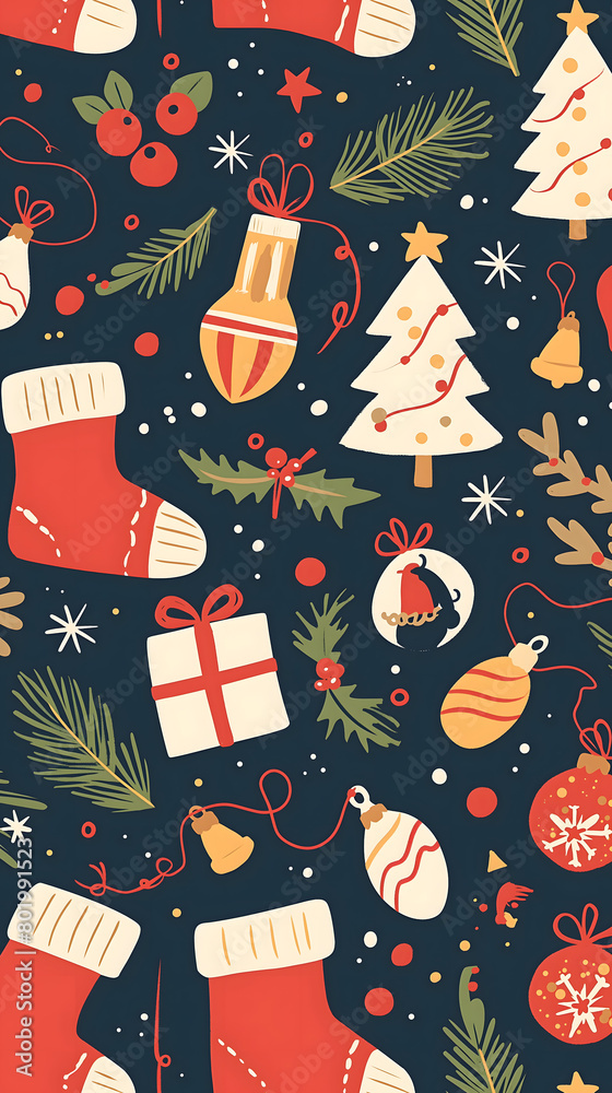christmas seamless pattern christmas seamless pattern