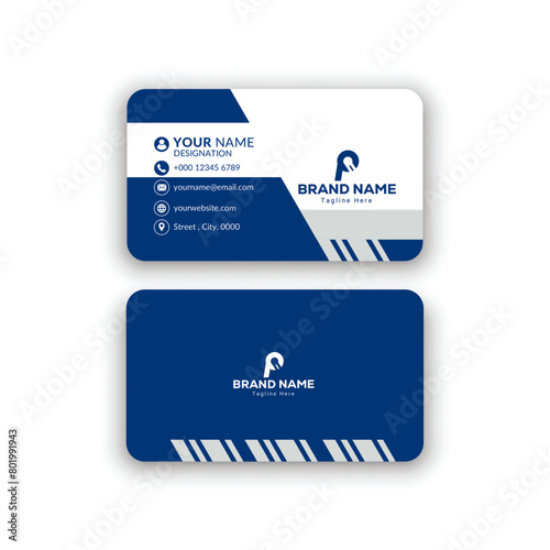 Corporate Creative and Modern Stylish Professional Business card template design 