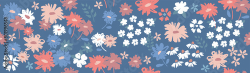 Floral background for textile, swimsuit, pattern covers, surface, wallpaper, gift wrap.	
