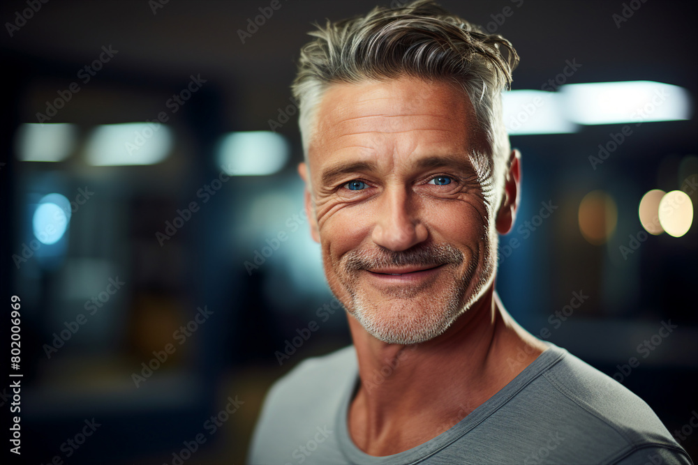 AI generated portrait of trainter in gym professional therapist rehabilitation center AI generated portrait of trainter in gym professional therapist rehabilitation center
