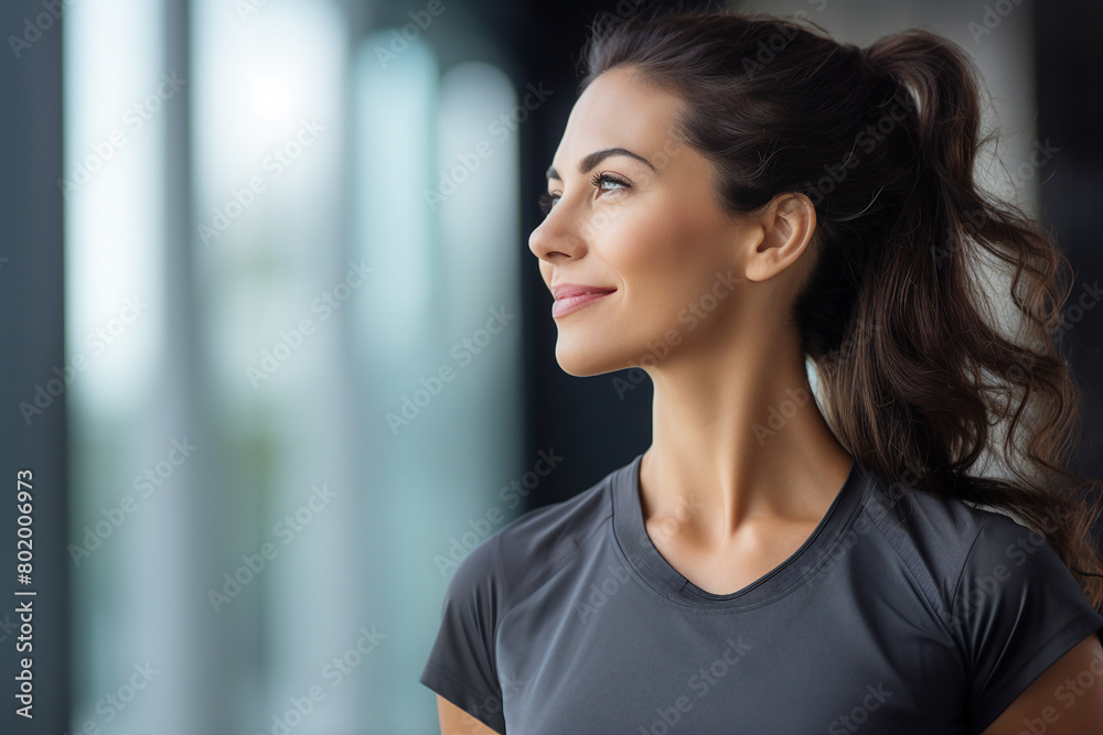Portrait made with generative AI of professional physiotherapist in rehabilitation center Portrait made with generative AI of professional physiotherapist in rehabilitation center