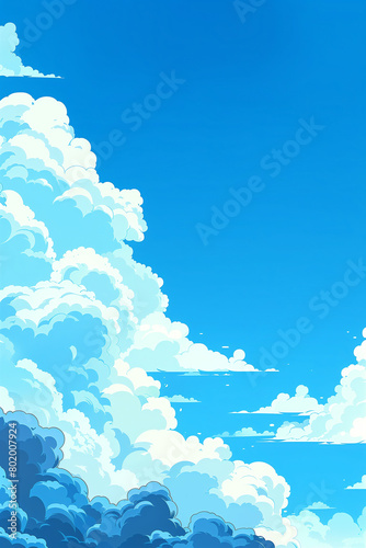 blue sky background with clouds. High quality photo