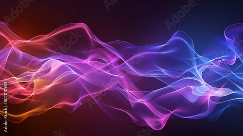 The smoke is transparent on this abstract modern background