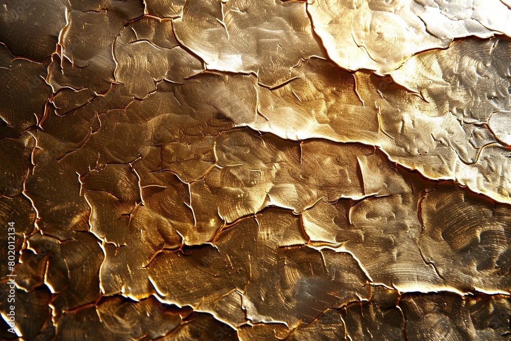 Warm light reflects off a detailed, hammered gold plate, creating a luxurious background. Warm light reflects off a detailed, hammered gold plate, creating a luxurious background.