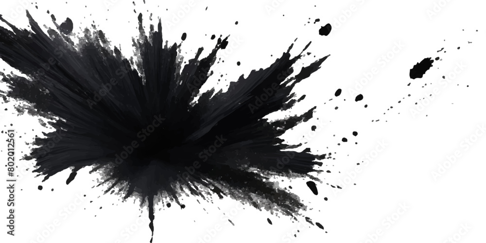 Paint stains black blotch background. Grunge Design Element. Brush Strokes. Vector illustration Paint stains black blotch background. Grunge Design Element. Brush Strokes. Vector illustration