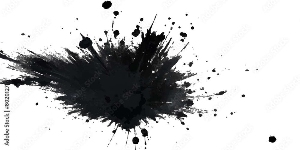 Paint stains black blotch background. Grunge Design Element. Brush Strokes. Vector illustration Paint stains black blotch background. Grunge Design Element. Brush Strokes. Vector illustration
