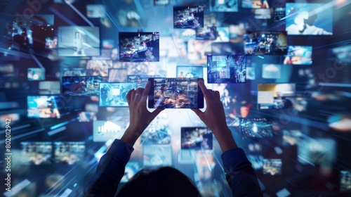 Video Marketing Excellence, video marketing excellence with an image showing captivating video content being shared across social media platforms photo