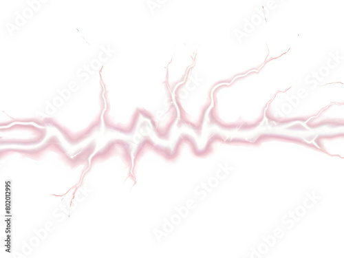 Lightning background. Flashes of lightning from the center isolated on background 