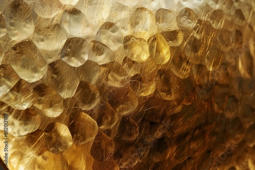 A realistic hammered gold plate background with a textured, uneven surface.