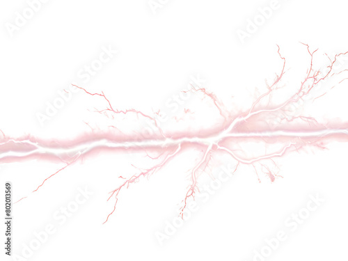 Lightning background. Flashes of lightning from the center isolated on background 