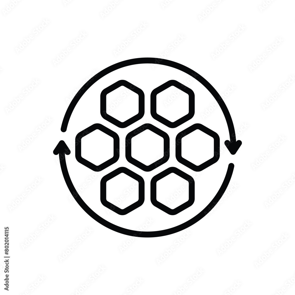 Black line icon for repeat Black line icon for repeat
