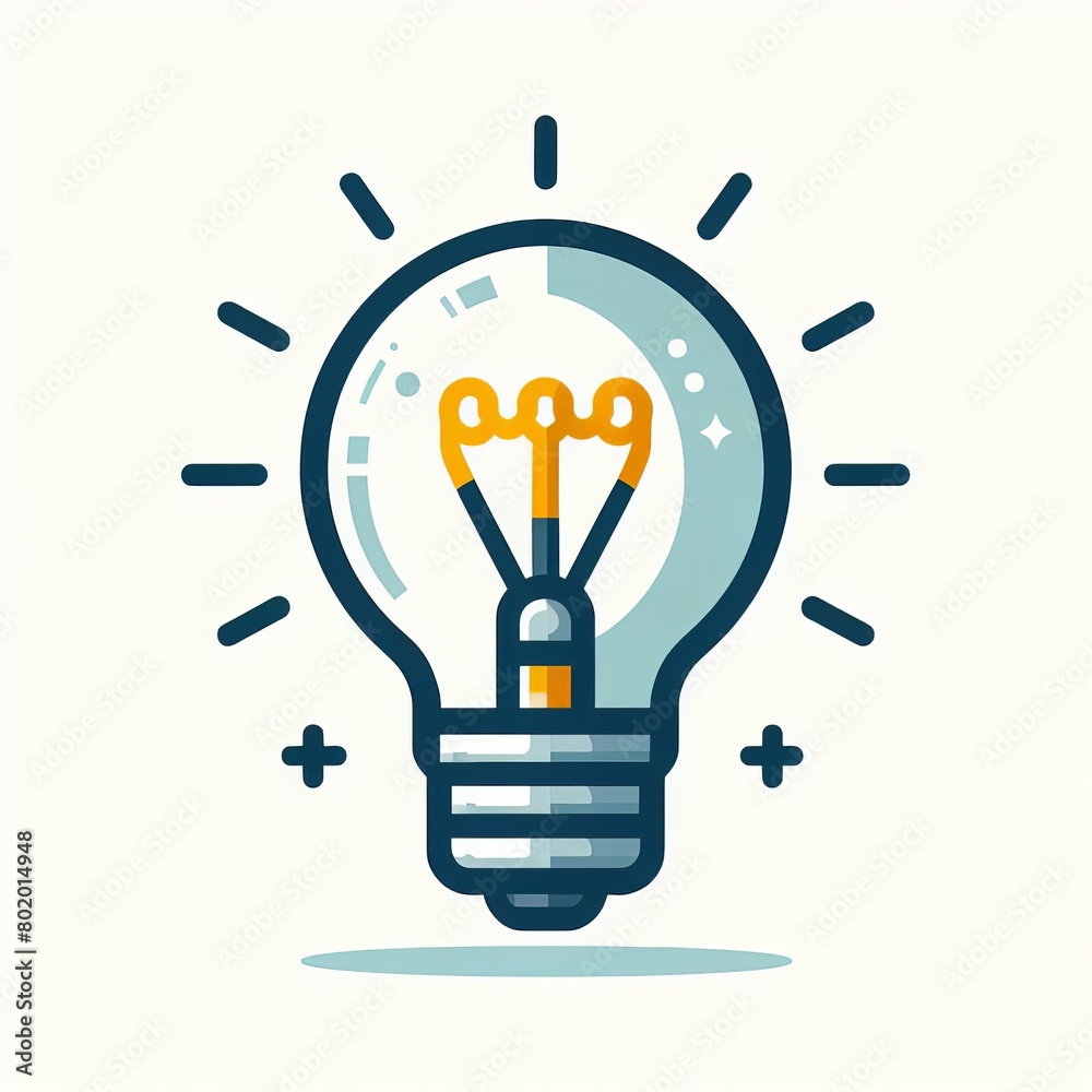 Illustration of halogen filament light bulb flat icon. Isolated on white background. High quality full editable eps file available. Elements can be used separately. Illustration vector Generative Ai Illustration of halogen filament light bulb flat icon. Isolated on white background. High quality full editable eps file available. Elements can be used separately. Illustration vector Generative Ai