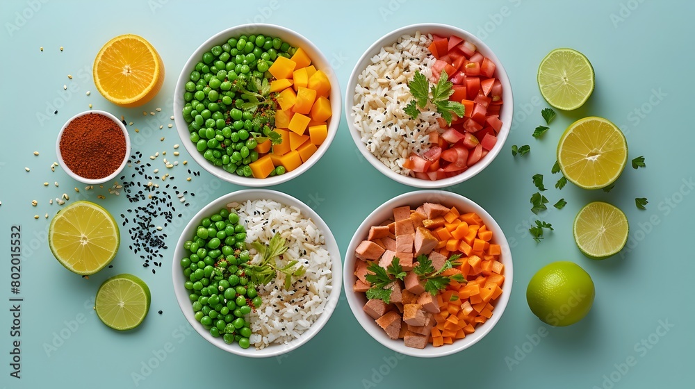 Healthy Meal Plan and Ricecoin Wallet Split-Screen Showcases Incentivized Wellness Choices Healthy Meal Plan and Ricecoin Wallet Split-Screen Showcases Incentivized Wellness Choices