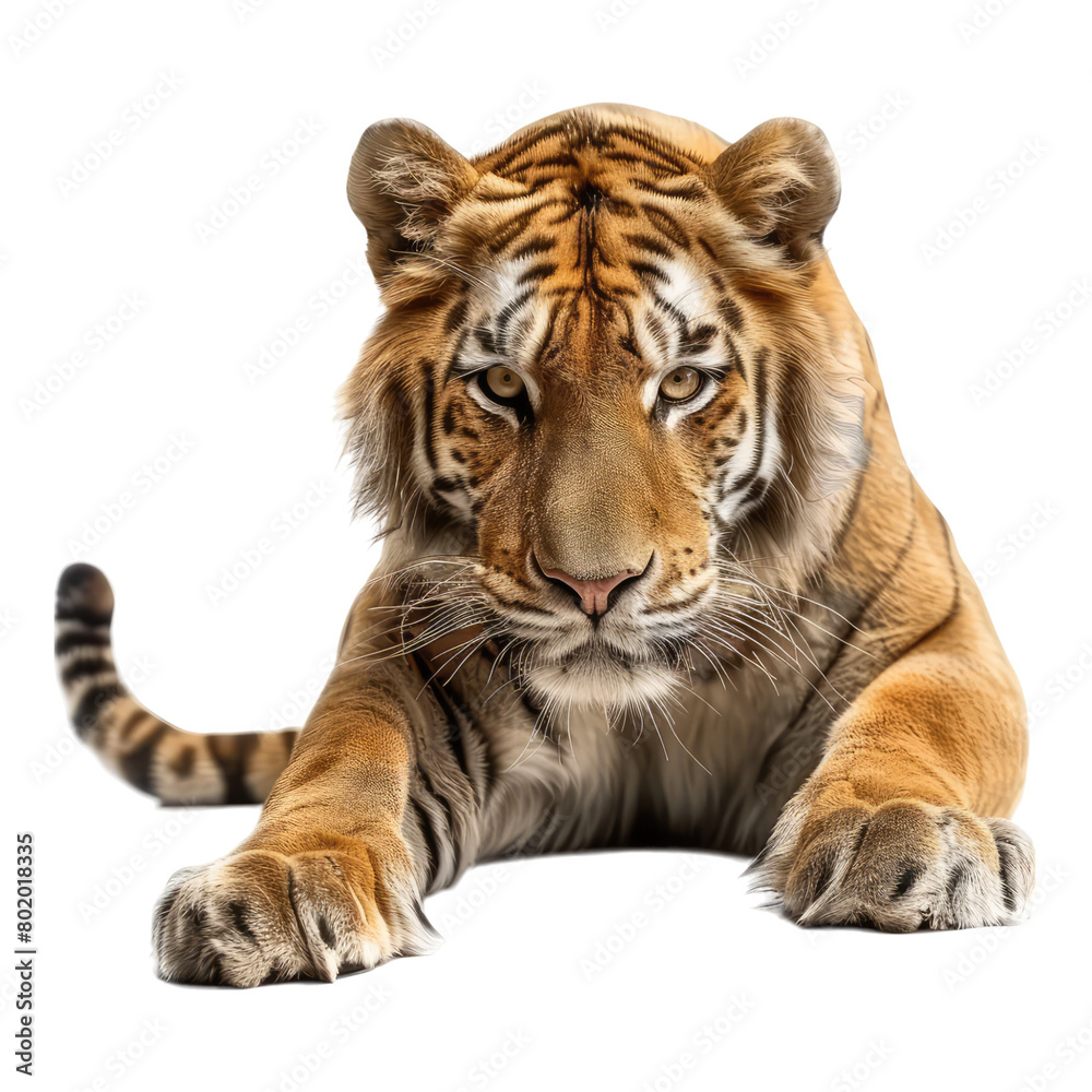 Fototapeta premium Photo of liger isolated on transparent background