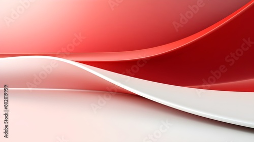  4K Red and White Toned Minimal Background, Abstract and Simple Design for High-Resolution Minimalism, Hand Edited Generative AI