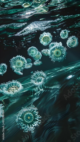 Spinning Volvox Colonies Frozen in Dynamic Underwater Motion with High-Speed Flash Photography
