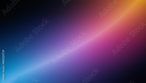 Abstract grainy gradient  background purple pink orange black glowing color wave  dark backdrop  noise texture banner  web poster header design. Gradient wallpaper.