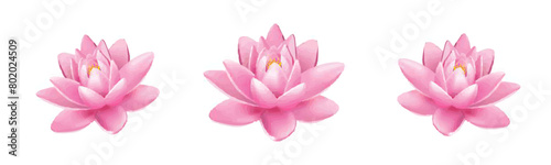 illustration of Pink lotus flower design vector for Vesak Day 
