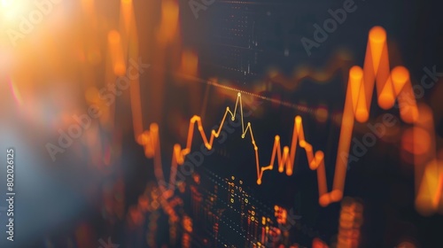 Skyrocketing Stocks A dynamic graph showing stocks soaring upwards, symbolizing rapid investment growth Ideal for financial reports or investment firm advertisements hyper realistic 