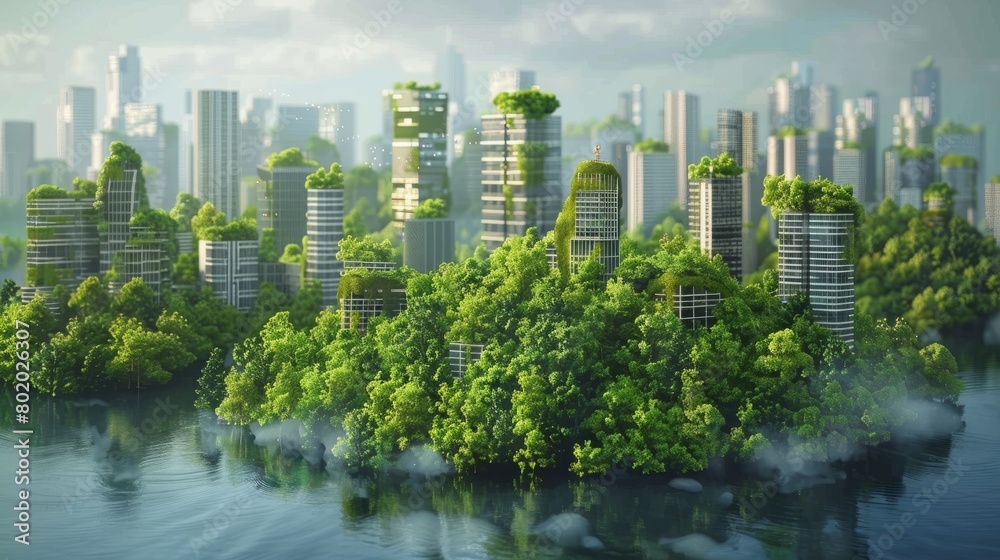 sustainable environmental friendly goal development green business strategy global net zero carbon neutral target emission reduction. hyper realistic 
