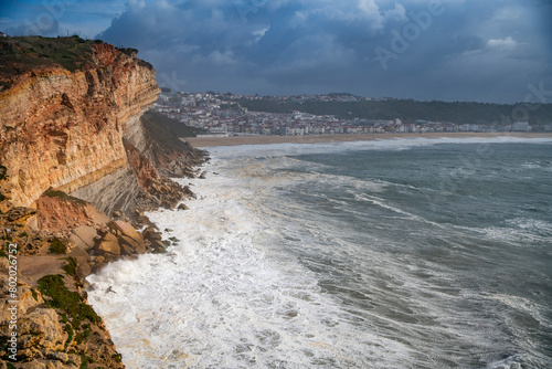 Seaside town of Nazare, Portugal