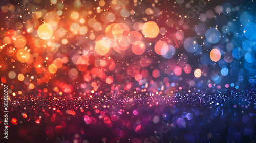 Abstract background featuring blurred lights and luxury colorful bokeh, Vintage Magic background with colorful bokeh, Abstract bokeh background Glittering background