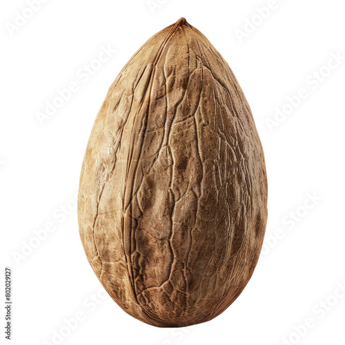 Photo of almond isolated on transparent background