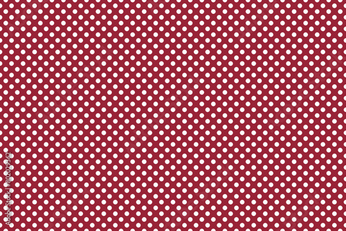 red seamless pattern with white dots