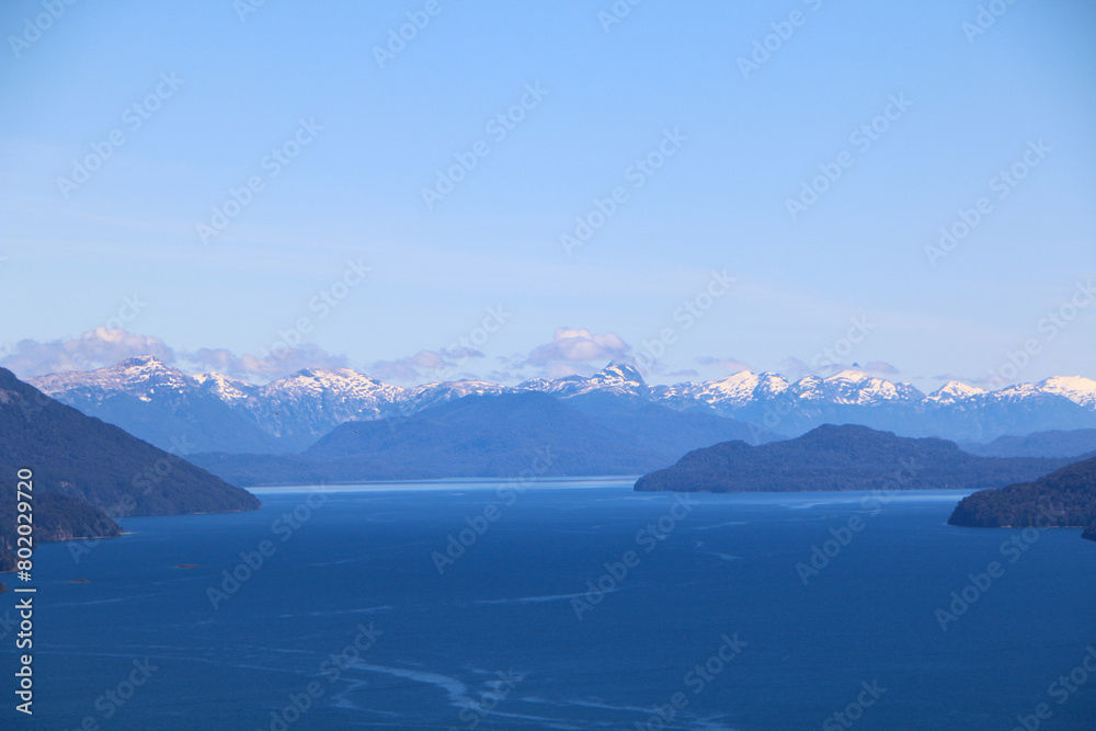 lake and mountains