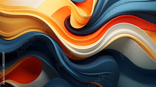 Elevated Abstract Shades Wallpaper Background, Artistic Design for High-Resolution Themes, Hand Edited Generative AI