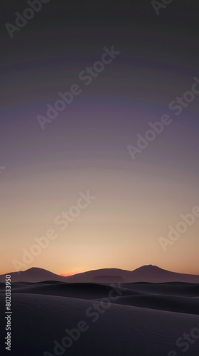 Opal sky casting soft colors over a desert silhouette in the calm of the evening