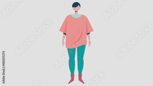 A lightweight and loosefitting tunic top paired with stretchy leggings creating a stylish and functional sauna ensemble..